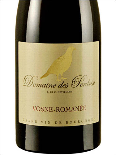 фото Domaine des Perdrix Vosne-Romanee AOC Домен де Пердри Вон-Романе Франция вино красное