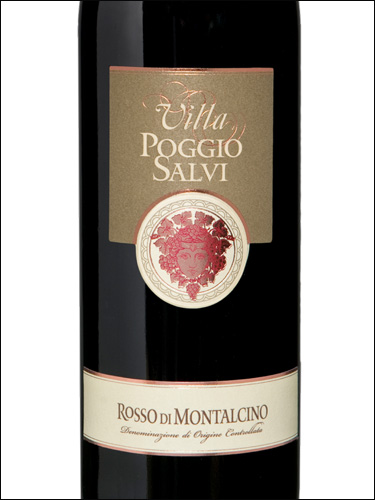 фото Villa Poggio Salvi Rosso di Montalcino DOC Вилла Поджио Сальви Россо ди Монтальчино Италия вино красное