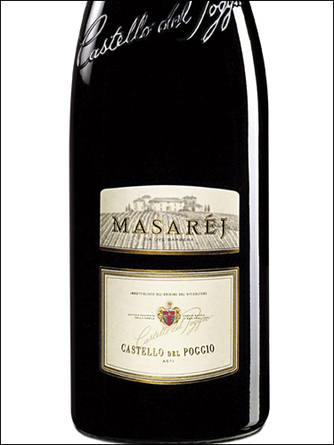 фото Castello del Poggio Masarej Barbera d’Asti DOCG Кастелло дель Поджио Мазарей Барбера д’Асти Италия вино красное