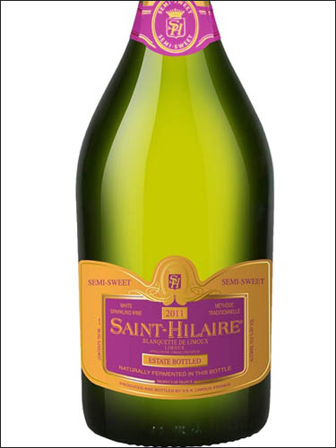фото  Saint-Hilaire semi-sweet Blanquette de Limoux AOC Сент-Илер Бланкет де Лиму полусладкое Франция вино белое