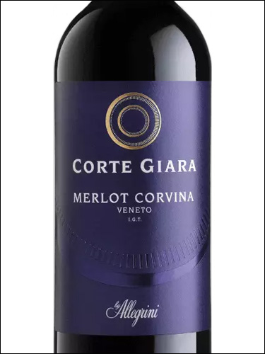 фото Allegrini Corte Giara Merlot Corvina Veneto IGT Аллегрини Корте Джара Мерло Корвина Венето Италия вино красное