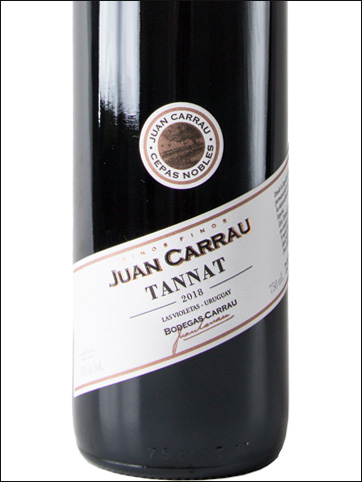 фото Juan Carrau Cepas Nobles Tannat Хуан Каррау Сепас Ноблес Таннат Уругвай вино красное