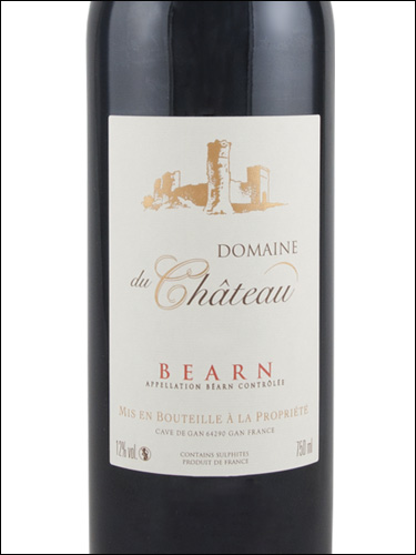 фото Domaine du Chateau Bearn Rouge AOC Домен дю Шато Беарн Руж Франция вино красное