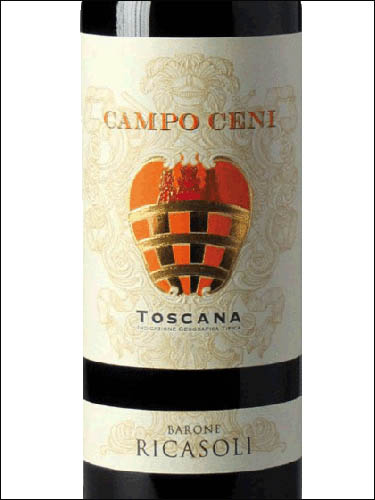 фото Barone Ricasoli Campo Ceni Toscana IGT Бароне Риказоли Кампо Чени Тоскана Италия вино красное
