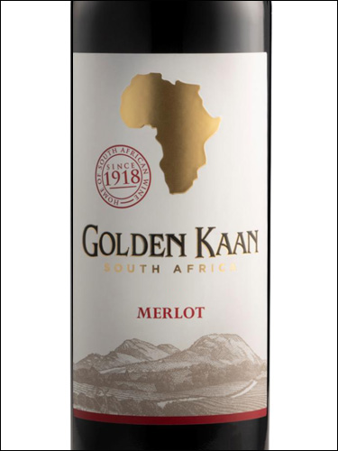 фото  Golden Kaan Merlot Голден Каан Мерло ЮАР вино красное