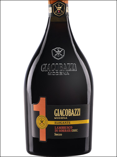 фото Giacobazzi 1 Elegante Lambrusco di Sorbara Secco DOC Джакобацци 2 Элеганте Ламбруско ди Сорбара Секко Италия вино красное