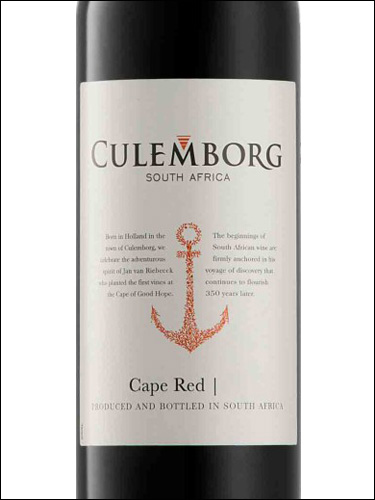 фото Culemborg Cape Red Кулемборг Кейп Ред ЮАР вино красное