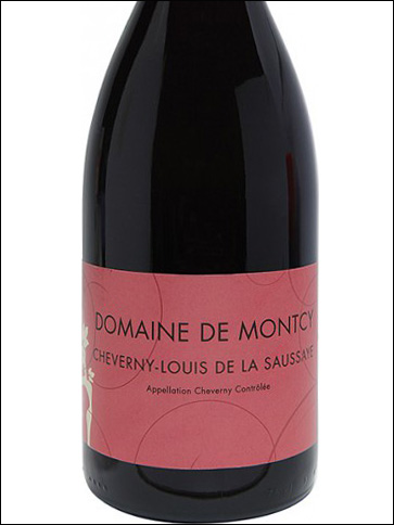 фото Domaine de Montcy Louis de la Saussaye Cheverny Rouge AOC Домен де Монси Луи де ла Сосе Шеверни Руж Франция вино красное