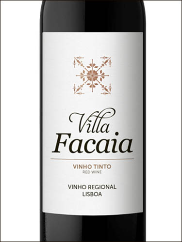 фото Villa Facaia Tinto Vinho Regional Lisboa Вилла Факая Тинту ВР Лиссабон Португалия вино красное