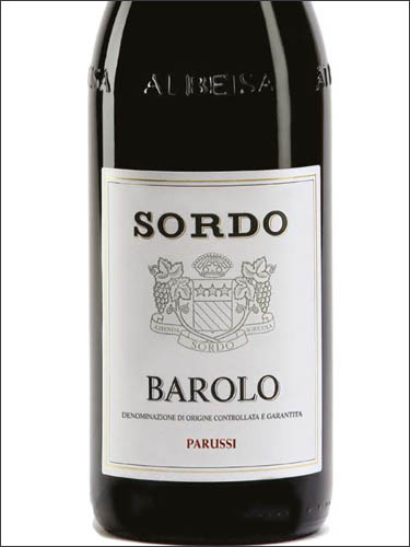 фото Sordo Barolo Parussi DOCG Сордо Бароло Парусси Италия вино красное