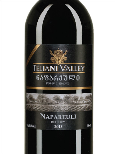 фото Teliani Valley Napareuli Red Телиани Вели Напареули красное Грузия вино красное