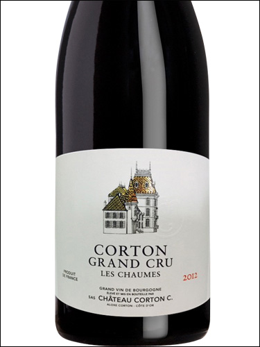 фото Chateau Corton C. Corton Grand Cru Les Chaumes AOC Шато Кортон К. Кортон Гранд Крю Ле Шом Франция вино красное