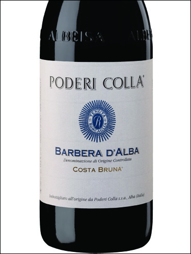 фото Poderi Colla Costa Bruna Barbera d'Alba DOC Подери Колла Коста Бруна Барбера д'Альба Италия вино красное
