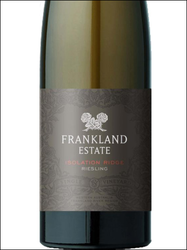 фото Frankland Estate Isolation Ridge Riesling Франкленд Эстейт Изолейшн Ридж Рислинг Австралия вино белое
