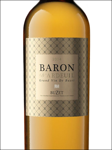 фото Les Vignerons de Buzet Baron d'Ardeuil blanc Buzet AOC Ле Виньерон де Бюзе Барон д'Ардей блан Бюзе Франция вино белое