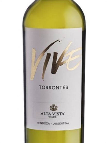 фото Alta Vista Vive Torrontes Альта Виста Вив Торронтес Аргентина вино белое