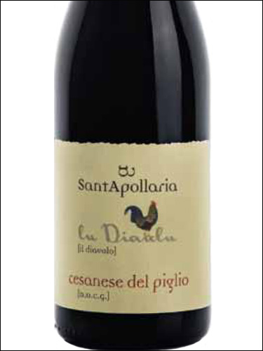 фото Sant Apollaria Lu Diaulu Cesanese del Piglio DOCG Сант Аполлария Лу Дьяулу Чезанезе дель Пильо Италия вино красное