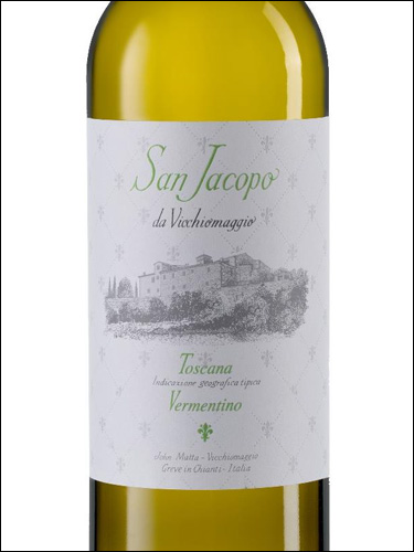 фото San Jacopo da Vicchiomaggio Toscana Vermentino IGT Сан Якопо да Виккьомаджо Тоскана Верментино Италия вино белое