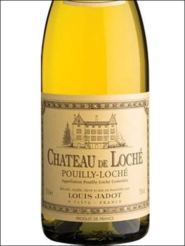 фото Louis Jadot Chateau de Loche Pouilly-Loche AOC Луи Жадо Шато де Лоше Пуйи-Лоше Франция вино белое