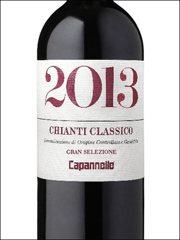 фото Capannelle Chianti Classico Gran Selezione DOCG Капаннелле Кьянти Классико Гран Селеционе Италия вино красное