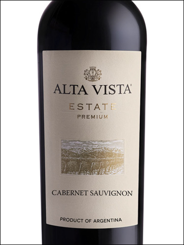 фото Alta Vista Estate Premium Cabernet Sauvignon Альта Виста Эстейт Премиум Каберне Совиньон Аргентина вино красное