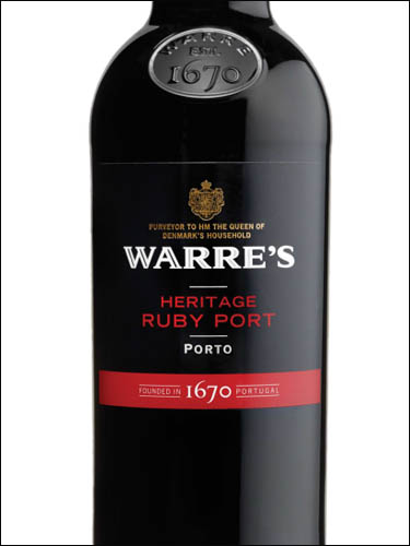 фото Warre`s Heritage Ruby Port Уорр`с Херитидж Руби Порт Португалия вино красное