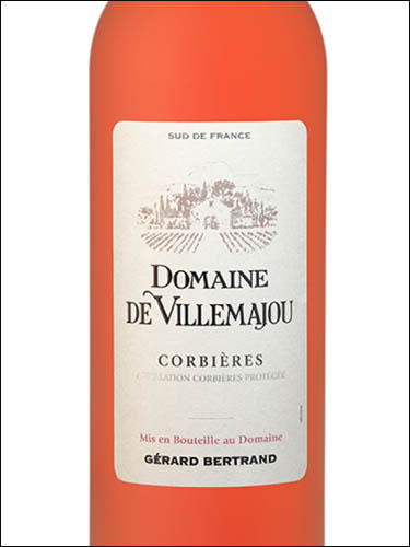 фото Gerard Bertrand Domaine de Villemajou Rose Corbieres AOC Жерар Бертран Домен де Вильмажу Розе Корбьер Франция вино розовое