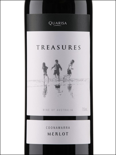 фото Quarisa Treasures Merlot Coonawarra Куариса Трежез Мерло Кунаварра Австралия вино красное