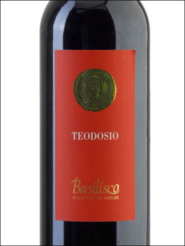 фото Basilisco Teodosio Aglianico del Vulture DOC Базилиско Теодозио Альянико дель Вультуре Италия вино красное