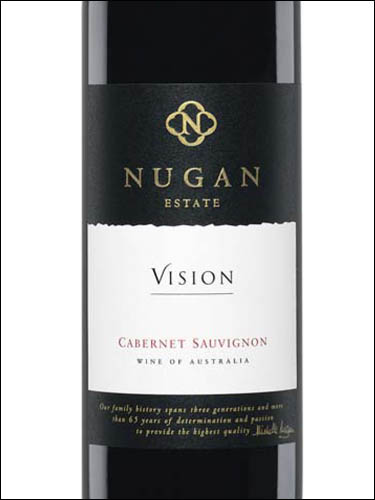 фото Nugan Estate Vision Cabernet Sauvignon Нюган Истейт Вижн Каберне Совиньон Австралия вино красное