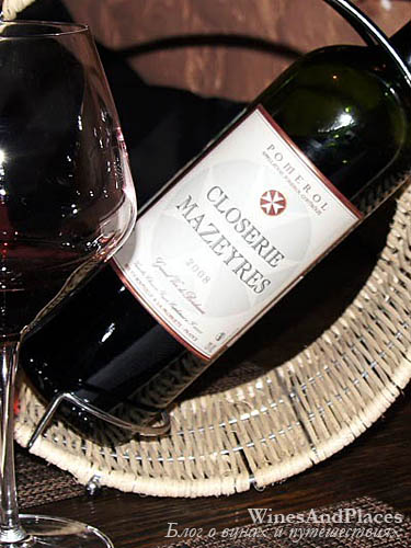 фото Closerie Mazeyres AOC Pomerol Клозри Мазьер Помроль Франция вино красное