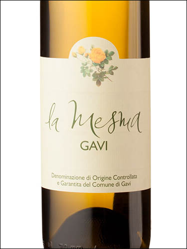 фото La Mesma Gavi del Comune di Gavi DOCG Yellow Label Ла Мезма Гави дель Комуне ди Гави Желтая этикетка Италия вино белое
