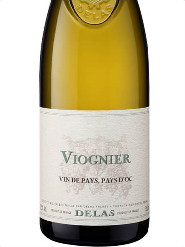 фото Delas Viognier Pays d'Oc IGP IGP Делас Вионье Пэи д'Ок Франция вино белое
