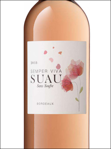 фото Suau Semper Viva Bordeaux Rose AOC Сюо Семпер Вива Бордо Розе Франция вино розовое