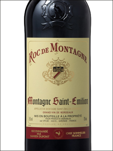 фото Roc de Montagne Montagne Saint-Emilion AOC Рок де Монтань Монтань Сент-Эмильон Франция вино красное
