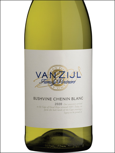 фото Van Zijl Bushvine Chenin Blanc Ван Зейл Бушвайн Шенен Блан ЮАР вино белое