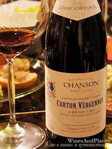 фото Domaine Chanson Corton Vergennes Grand Cru Домен Шансон Кортон Вержени Гран Крю Франция вино красное