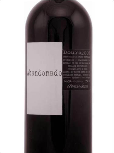 фото Alves de Sousa Abandonado Tinto Douro DOC Альвеш де Соуза Абандонадо Тинту Дору Португалия вино красное