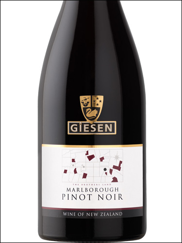 фото Giesen Pinot Noir Marlborough Гизен Пино Нуар Мальборо Новая Зеландия вино красное