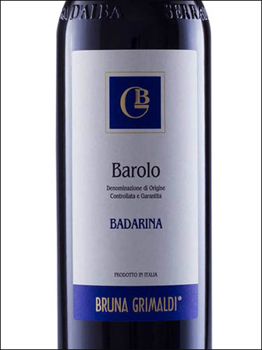 фото Grimaldi Bruna Badarina Barolo DOCG Гримальди Бруна Бадарина Бароло ДОКГ Италия вино красное