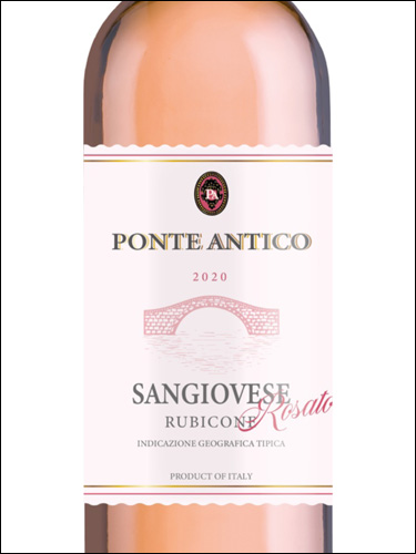 фото Ponte Antico Sangiovese Rosato Rubicone IGT Понте Антико Санджовезе Розато Рубиконе Италия вино розовое