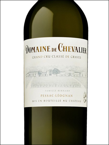 фото Domaine de Chevalier Blanc Grand Cru Classe de Graves Pessac-Leognan AOC Домен де Шевалье Блан Пессак-Леоньян Франция вино белое