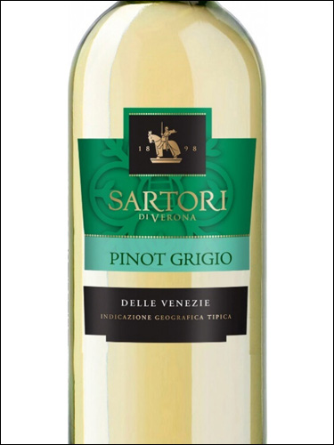 фото Sartori Pinot Grigio delle Venezie IGT Сартори Пино Гриджио дель Венецие  Италия вино белое