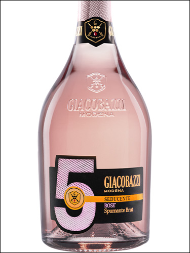 фото Giacobazzi 5 Seducente Rose Spumante Brut Джакобацци 5 Седученте Розе Спуманте Брют Италия вино розовое