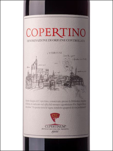 фото Cupertinum Copertino Rosso DOC Купертинум Копертино Россо Италия вино красное