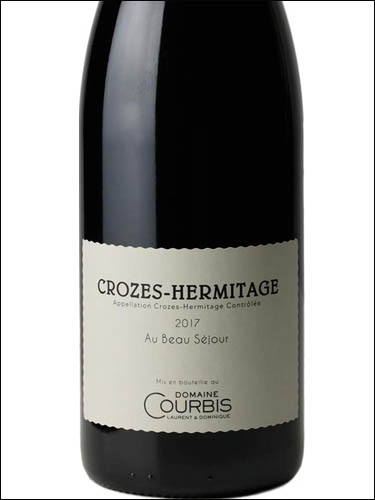 фото Domaine Courbis Au Beau Sejour Crozes-Hermitage Rouge AOC Домен Курбис О Бо Сежюр Кроз-Эрмитаж Франция вино красное