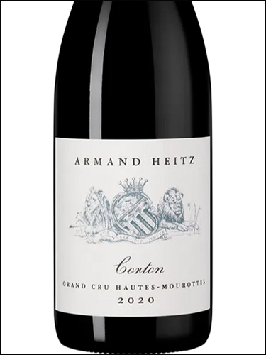 фото Armand Heitz Corton Grand Cru Hautes-Mourottes AOC Арман Хейтц Кортон Гран Крю От-Мурот Франция вино красное