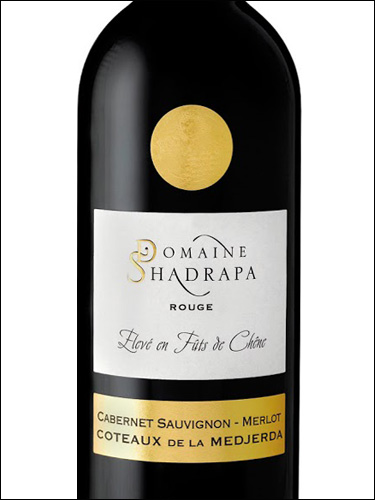 фото Domaine Shadrapa Rouge Cabernet Sauvignon-Merlot Домен Шадрапа Каберне Совиньон-Мерло Тунис вино красное