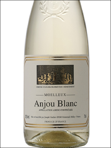 фото Joseph Verdier Anjou Blanc Moelleux AOC Жозеф Вердье Анжу Блан Моэлё Франция вино белое