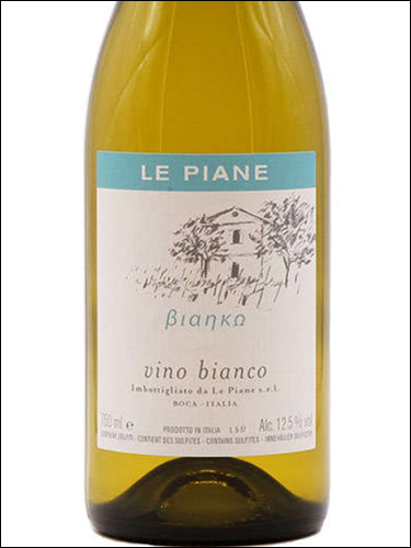 фото Le Piane Bianco Ле Пьяне Бьянко Италия вино белое